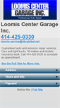 Mobile Screenshot of loomiscentergarage.com